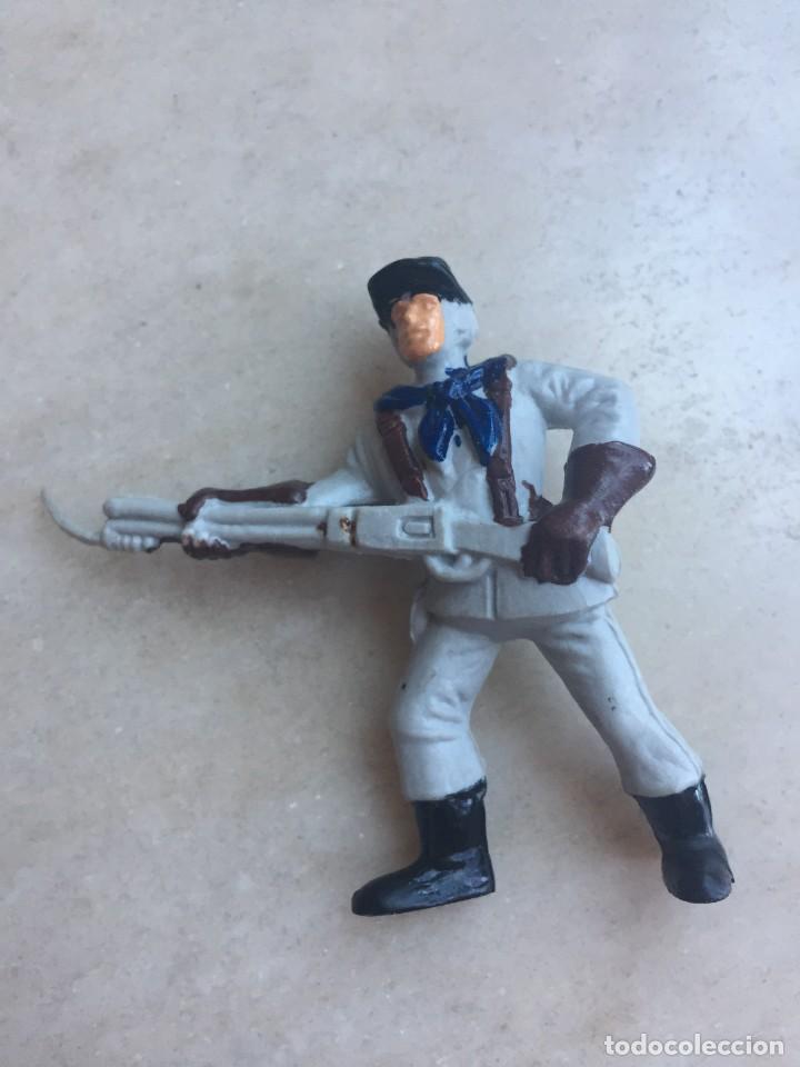 Figuras de goma y PVC: Soldado Confederado Comansi - Foto 1