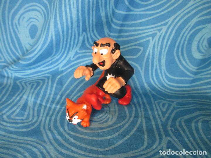 Figuras de goma y PVC: GARGAMEL, LOS PITUFOS, SCHLEICH AMLINES - Foto 1