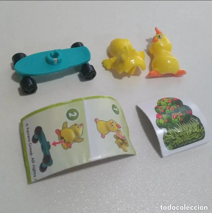 Kinder Figures: kinder pascua 2021 mu&ntilde;eco animal bosque completo bpz papel figurita vv animalito pollo 391 nuevo