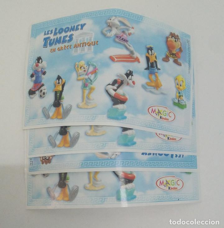 Kinder Figures: bpz papel francia olimpiadas looney tunes toons warner atenas 2004 joy variante idioma