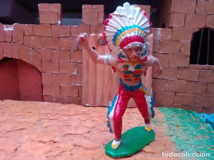 Figuras de goma y PVC: Indio de comansi de los grandes - Foto 1