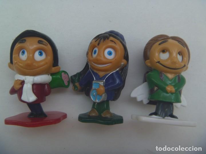 Figuras de Borracha e PVC: LOTE DE 3 FIGURAS DE KINDER ( CREO ): MU&Ntilde;EQUITOS QUE MUEVEN LOS OJOS