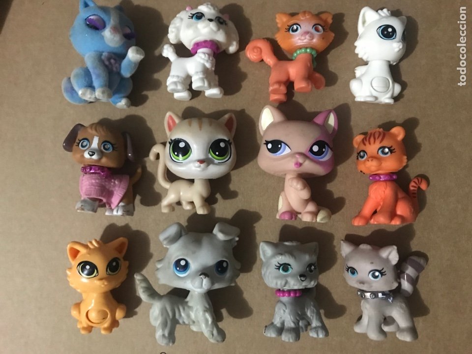 lote 12 figuras little pet shop gatos gatitos p - Comprar Outras