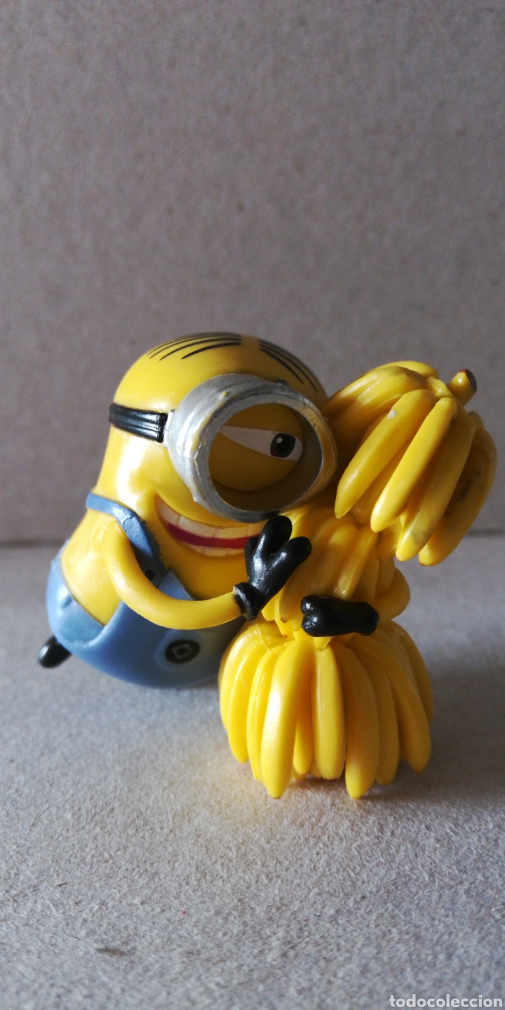 Figurines en Caoutchouc et PVC: Figura pvc minion con bananas/pl&aacute;tanos 5cm s.