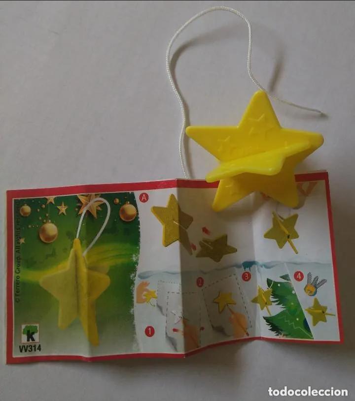 Kinder &Uuml;berraschung: adorno kinder joy navidad 2020 vv bpz papel estrella colgante vv 314 star navide&ntilde;a christmas