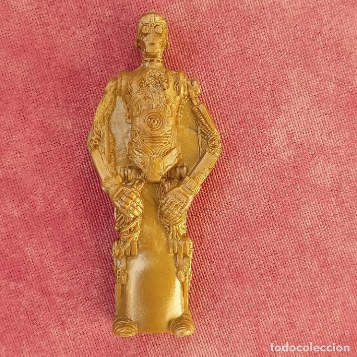 Figuras de goma y PVC: C3PO figura dorada kellogs star wars - Foto 1