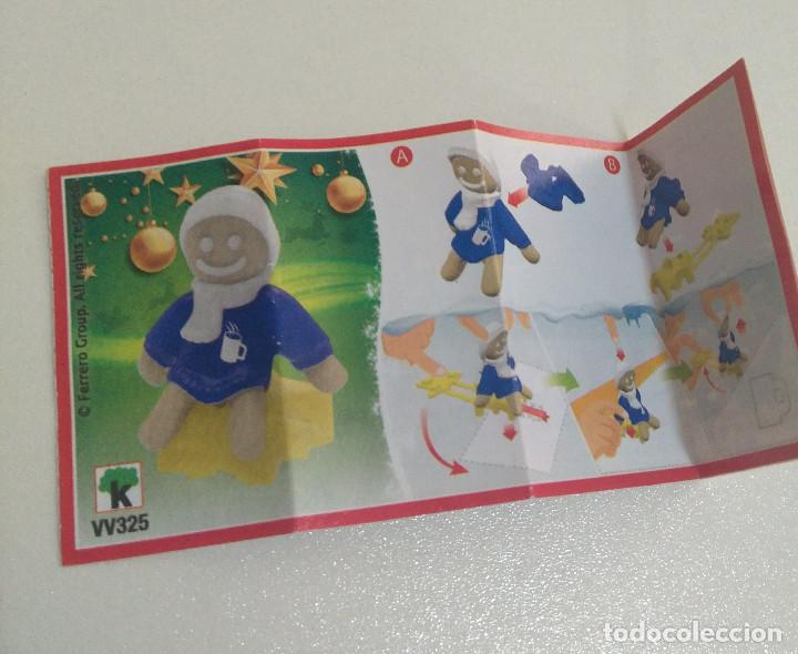 Figure di Gomma e PVC: solo el papel de kinder joy vv navidad galleta jenjibre bpz 2020 kinder miniatura mini