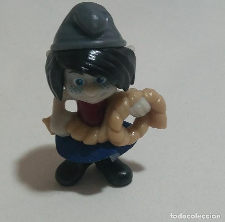 Figurines en Caoutchouc et PVC: kinder mu&ntilde;eco figura figurita mu&ntilde;equito pitufo smurf miniatura mini pelicula movie 3d pitufa negra