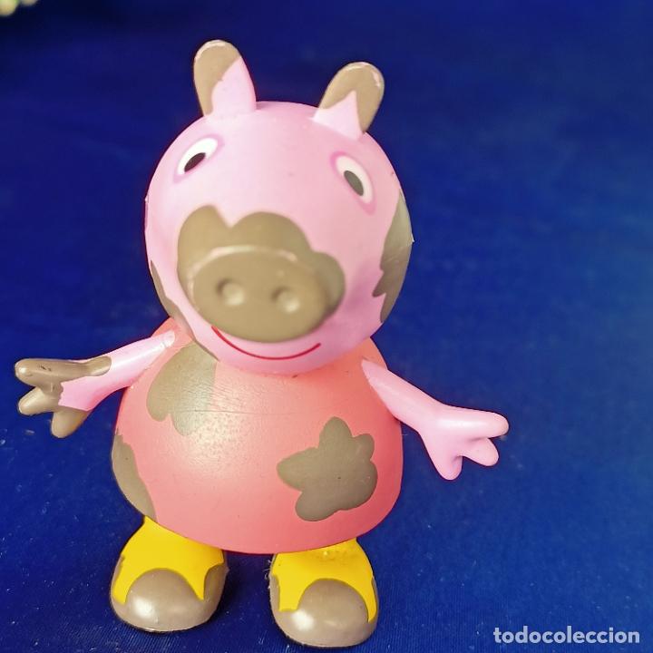 Figuras de goma y PVC: Figura Peppa Pig barro 2003 Comansi - Foto 1
