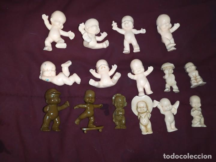 Rubber and PVC Figures: LOTE 15 MU&Ntilde;ECOS DE GOMA PVC LES BABIES BEBES DE KIOSKO SOBRE SORPRESA A&Ntilde;OS 80? 90 ?