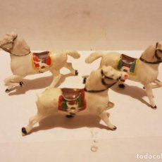 Figuras de Goma y PVC: LOTE CABALLOS TIRO CARRETAS Y CARAVANAS REAMSA (REAMSA, JECSAN, COMANSI, PECH)