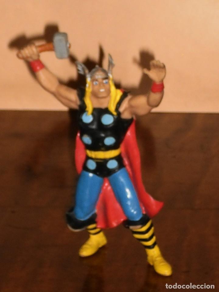 Figuras de goma y PVC: FIGURA MARVEL- THOR - C&Oacute;MICS SPAIN 1987 - Foto 2