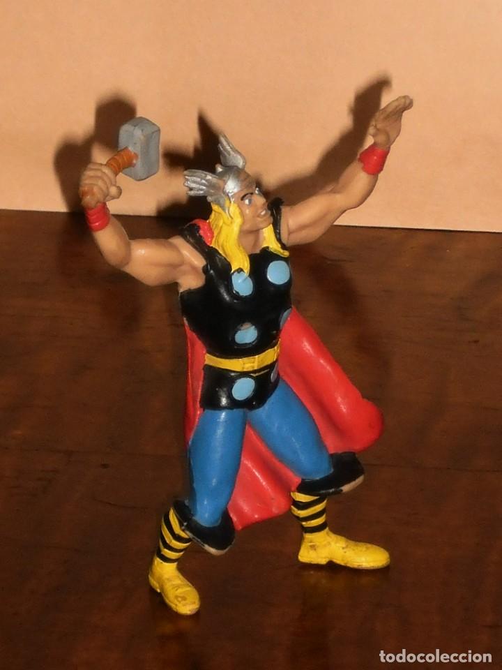 Figuras de goma y PVC: FIGURA MARVEL- THOR - C&Oacute;MICS SPAIN 1987 - Foto 3