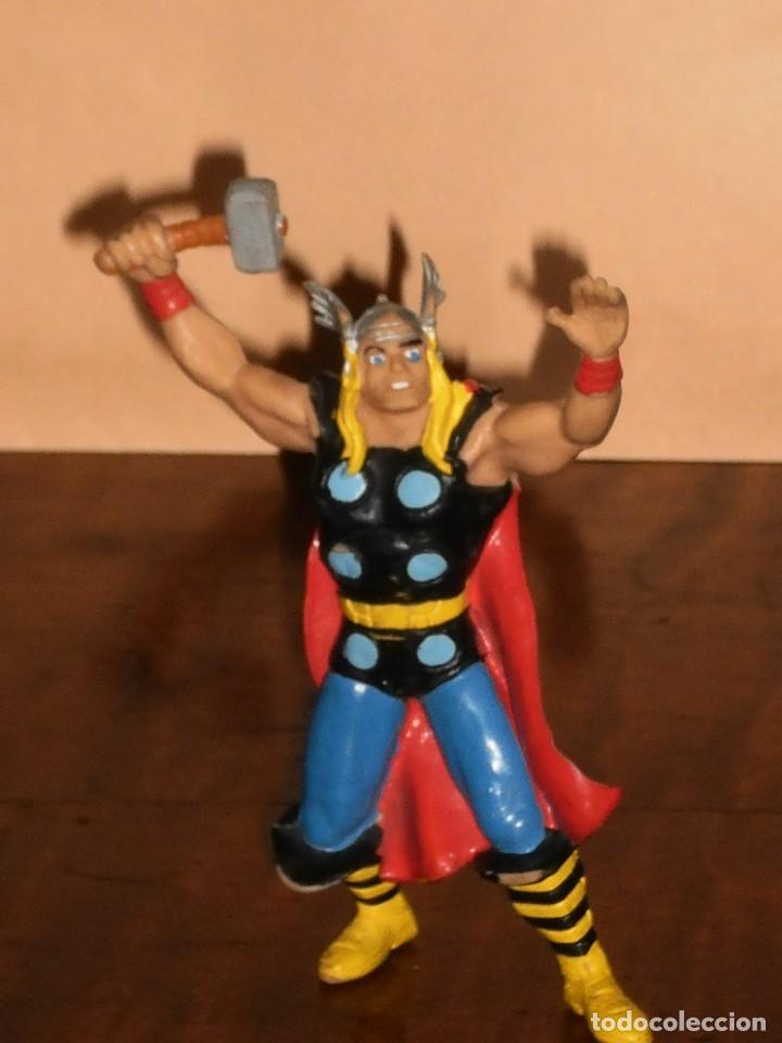 Figuras de goma y PVC: FIGURA MARVEL- THOR - C&Oacute;MICS SPAIN 1987 - Foto 5