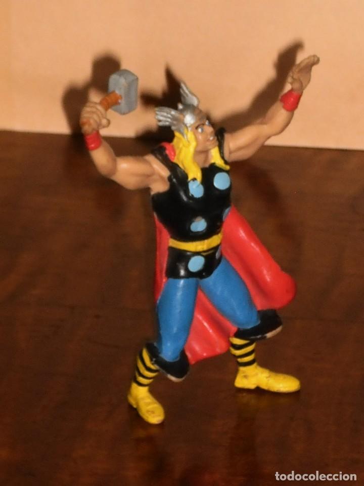 Figuras de goma y PVC: FIGURA MARVEL- THOR - C&Oacute;MICS SPAIN 1987 - Foto 6