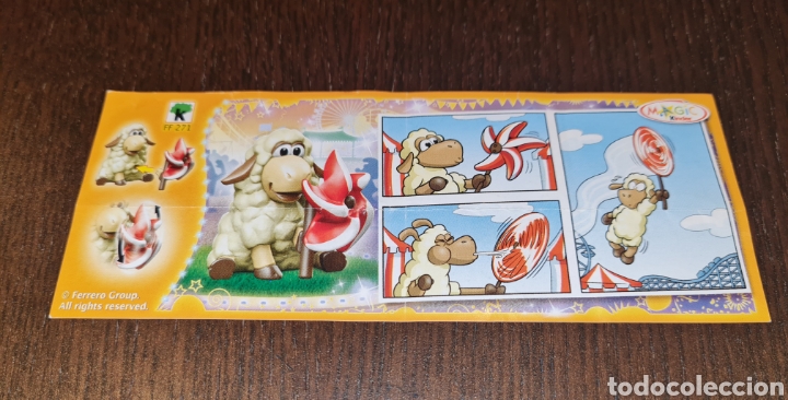 Kinder Figures: Bpz kinder papel instrucciones 40 aniversario FF271 oveja folleto figuras Ferrero