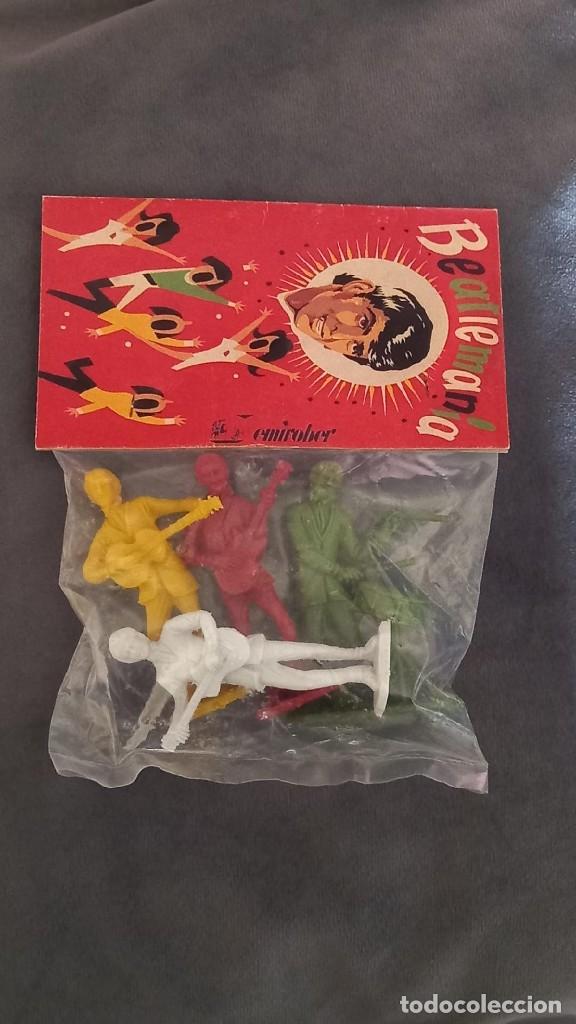 Figuras de goma y PVC: Beatles blister de &eacute;poca A&ntilde;os 60
