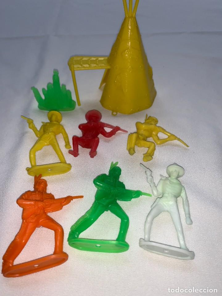 Figuras de goma y PVC: LOTE 8 FIGURAS COMANSI - INDIOS Y VAQUEROS - Foto 4