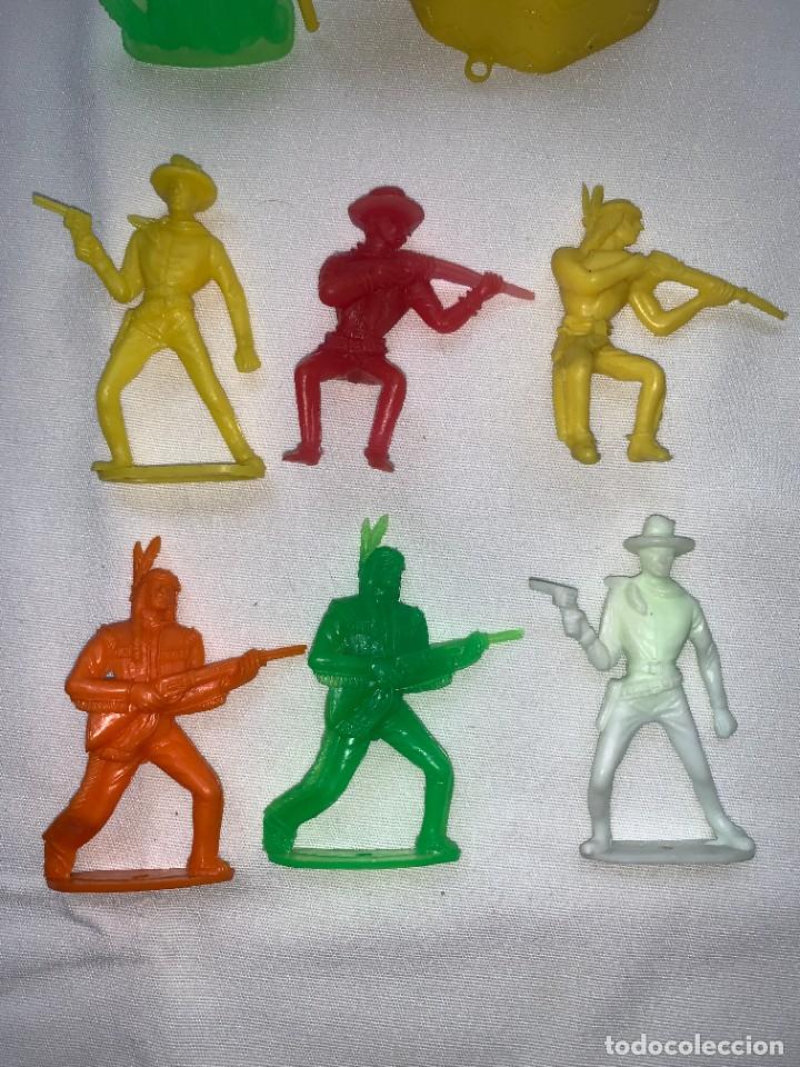 Figuras de goma y PVC: LOTE 8 FIGURAS COMANSI - INDIOS Y VAQUEROS - Foto 2