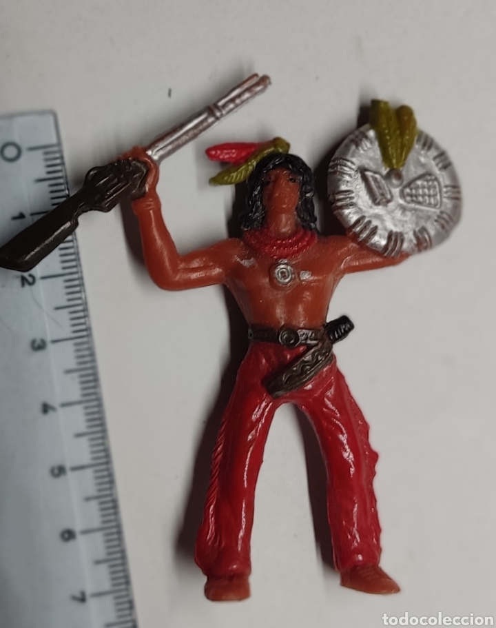 Figuras de goma y PVC: Indio pl&aacute;stico - car211 - Foto 1