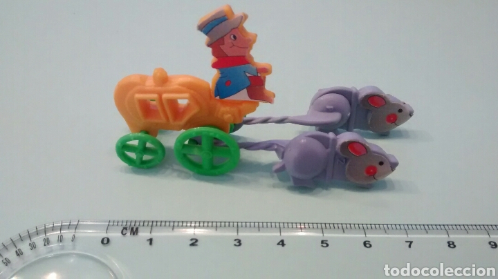 Figuras de goma Kinder: CARRUAJE DE RATONES. KINDER. - Foto 2