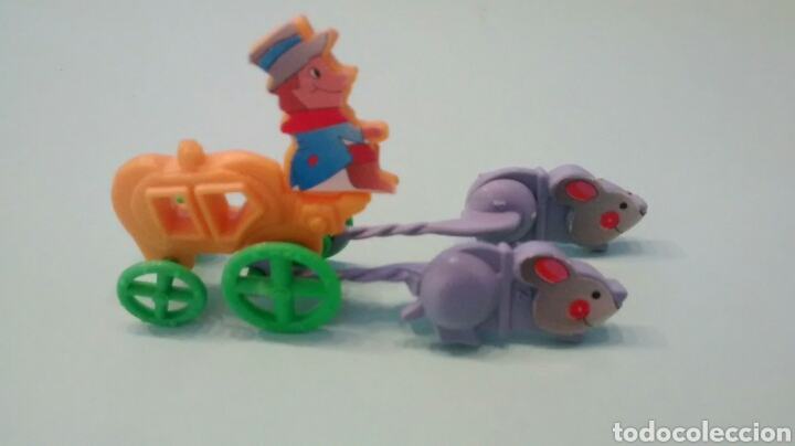 Figuras de goma Kinder: CARRUAJE DE RATONES. KINDER. - Foto 1