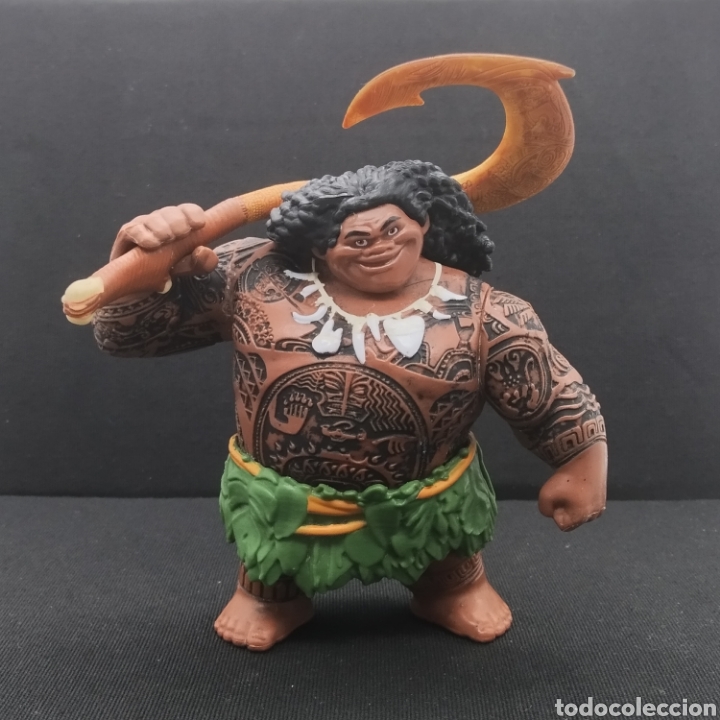 Disney Moana Maui Demi-God w/ Fish Hook PVC Figure 4 Toy Jakks 