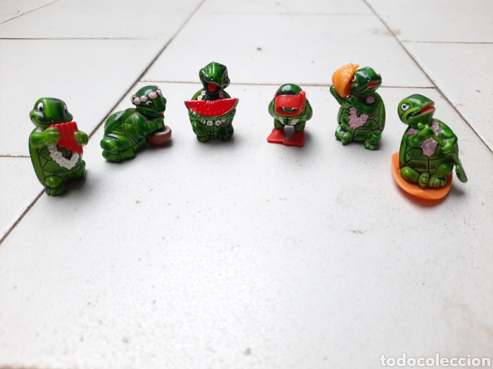 Figuras de goma Kinder: 6 figuras tortugas kinder - Foto 1