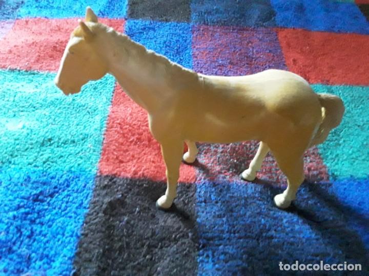 Figure di Gomma e PVC: Figura caballo pvc marr&oacute;n goma sin montura western oeste salvaje animal 12 cm