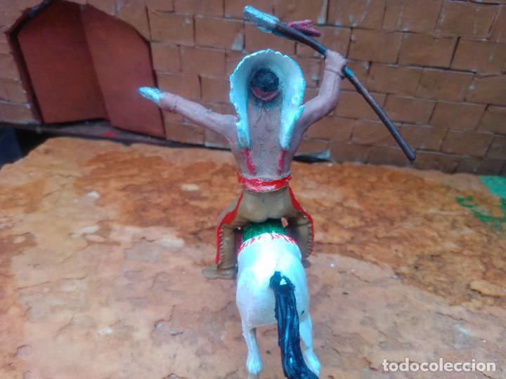 Figuras de goma y PVC: Indio y caballo de comansi - Foto 3
