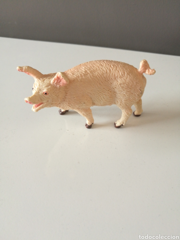 Figuras de goma y PVC: Cerdo miniland en buen estado - Foto 1
