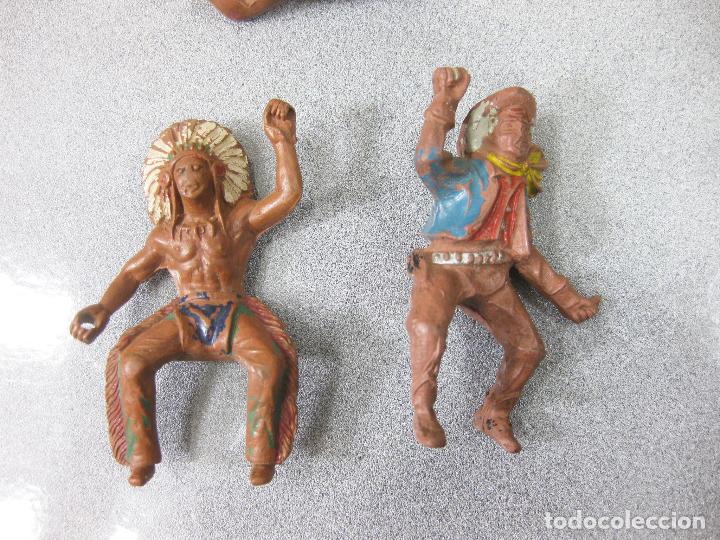 Figuras de goma y PVC: LOTE DE INSIOS Y VAQUEROS REAMSA DE GOMA - Foto 3