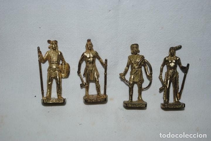 Figuras de goma y PVC: DUNKIN , LOTE DE 4 FIGURAS , INDIOS . - Foto 1