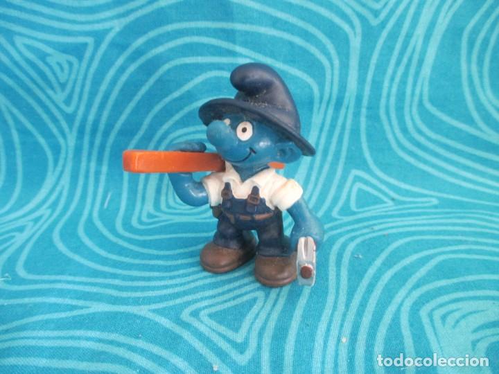 Figuras de goma y PVC: ANTIGUO PITUFO, SCHLEICH 2000 PEYO, NUM 3 - Foto 2