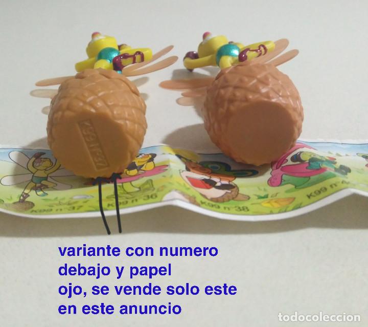 Kinder &Uuml;berraschung: variante bicho libelula insecto kinder mu&ntilde;equito mu&ntilde;eco antiguo montable bichito baile con bpz papel