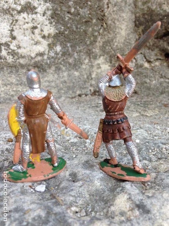 Figuras de Goma y PVC: Soldados antiguos Serie Medieval plástico años 60/70 - Foto 4 - 292573843
