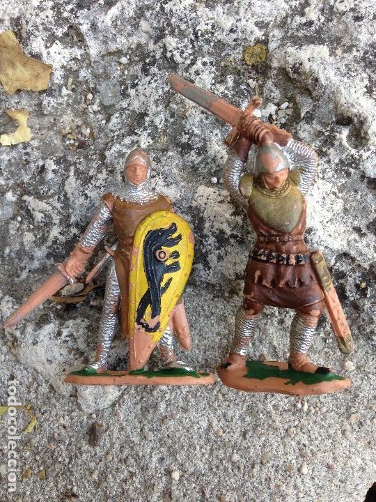 Figuras de Goma y PVC: Soldados antiguos Serie Medieval plástico años 60/70 - Foto 5 - 292573843