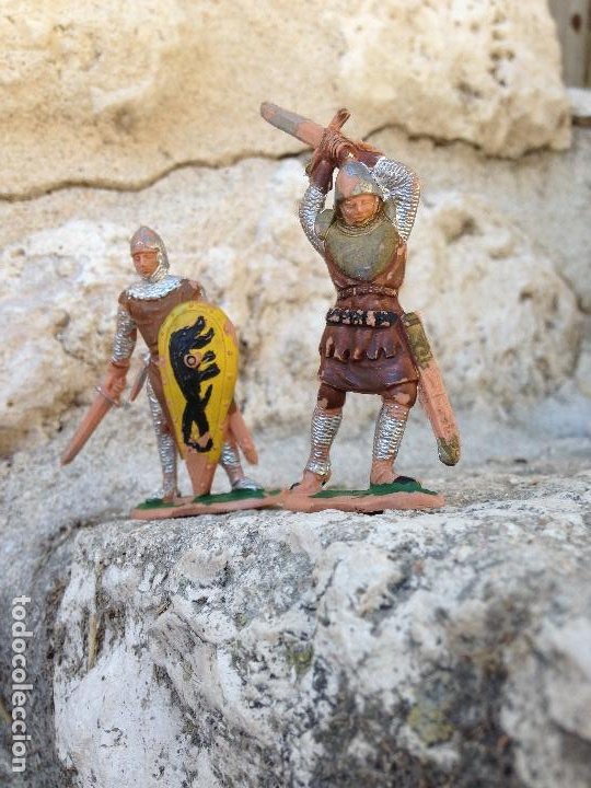 Figuras de Goma y PVC: Soldados antiguos Serie Medieval plástico años 60/70 - Foto 6 - 292573843