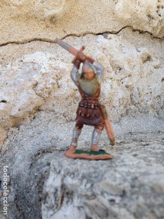 Figuras de Goma y PVC: Soldados antiguos Serie Medieval plástico años 60/70 - Foto 7 - 292573843