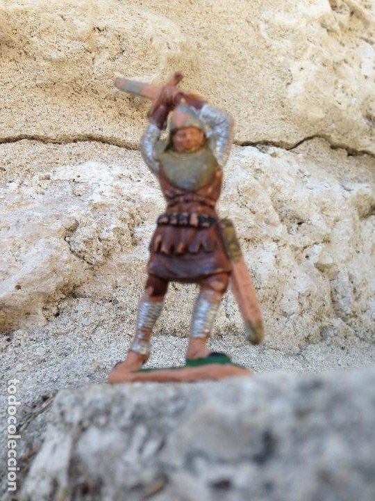 Figuras de Goma y PVC: Soldados antiguos Serie Medieval plástico años 60/70 - Foto 2 - 292573843