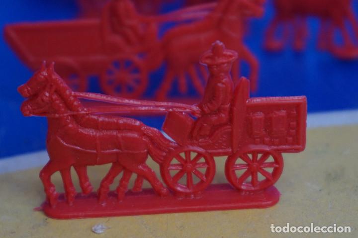 Figuras de goma y PVC: Indios y vaqueros de pl&aacute;stico planos. Montaflex. Montaplex - Foto 12