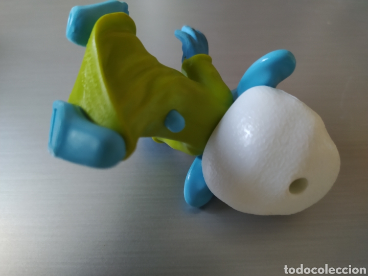 Figuras de goma y PVC: Pitufo dormil&oacute;n y pitufina - Foto 2