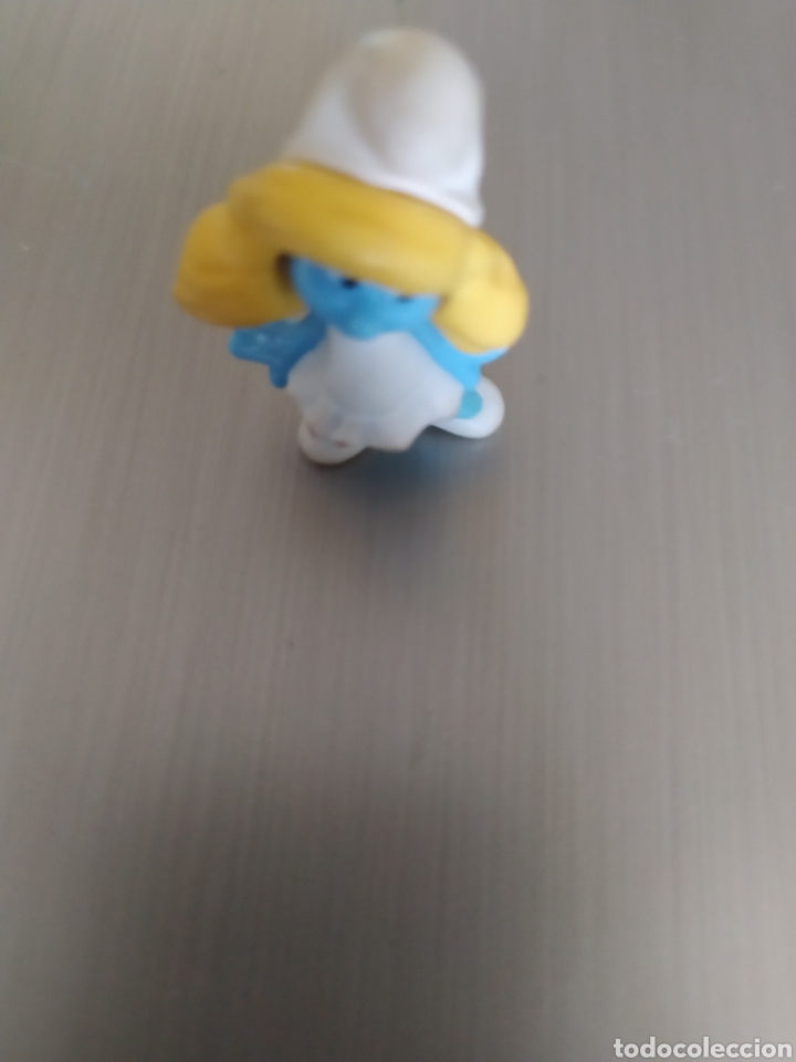 Figuras de goma y PVC: Pitufo dormil&oacute;n y pitufina - Foto 8