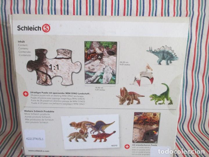 Figuras de goma y PVC: SCHLEICH MINI DINOS CON PUZZLE - Foto 7