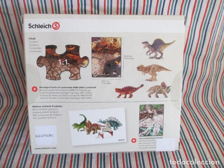 Figuras de goma y PVC: SCHLEICH MINI DINOS CON PUZZLE - Foto 7