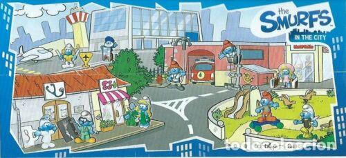 Figuras de Borracha e PVC: Kinder sorpresa EN403 + bpz - I PUFFI IN CITTA' - PUFFO JOGGING - Kinder