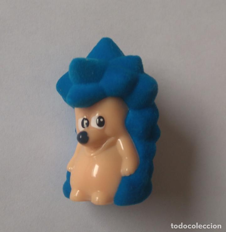 Figuras de Borracha e PVC: erizo terciopelo pascua kinder mu&ntilde;eco suave animal azul