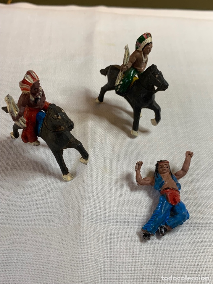 Figuras de goma y PVC: LOTE 3 INDIOS MINI LAFREDO - Foto 1