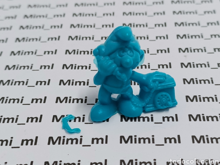 Figuras de Goma y PVC: Figura dunkin pitufo teléfono smurfs - Foto 1 - 295824848
