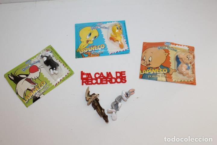 Figuras de Goma y PVC: LAPI&Ntilde;ECO COLECCION WARNER BROS 5 MODELOS DIFERENTES PROMOCIONAL DE DANONE